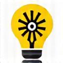Icône d'une ampoule avec un engrenage, symbolisant l'innovation et l'ingénierie.