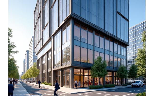 Bâtiment commercial moderne