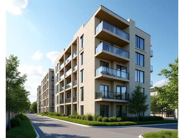 Nouvel immeuble résidentiel en construction